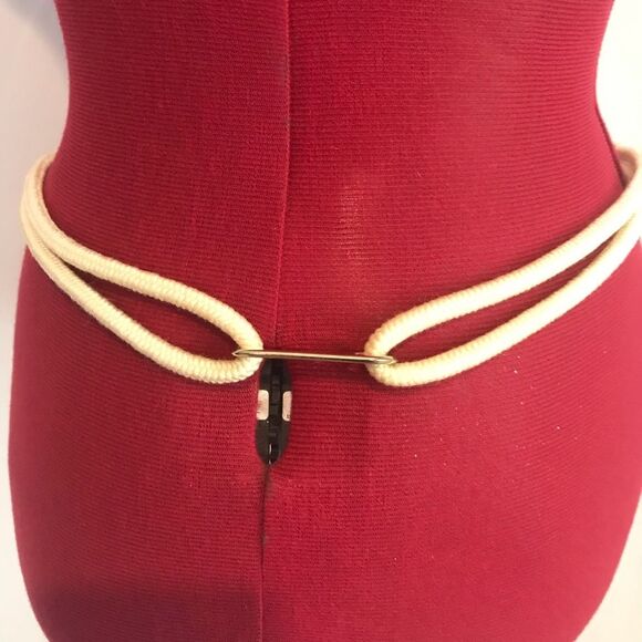 Bohemian Style Vibrant Multicolor Rope Belt Gold & Silver Details 32" Size Small - Picture 9 of 12